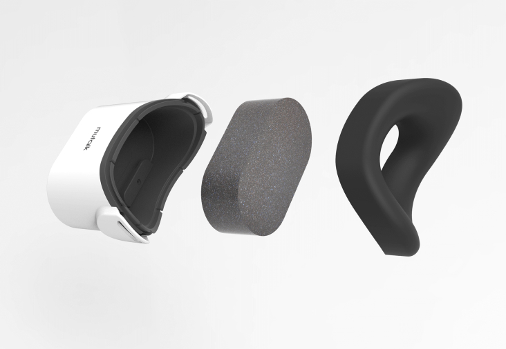 Micro Bluetooth Insonorisé Mutalk – Shiftall – Blanc – Occasion – Idéal Pour Appels Discrets